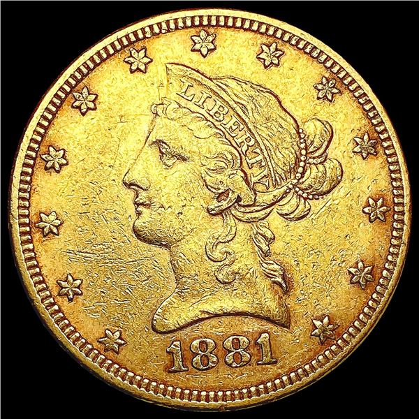 1881 $10 Gold Eagle CLOSELY UNCIRCULATED
