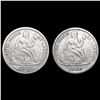 Image 1 : [2] Seated Lib Dimes [1883, 1889] CLOSELY UNCIRCUL