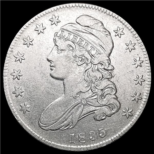 1835 Capped Bust Half Dollar NEARLY UNCIRCULATED