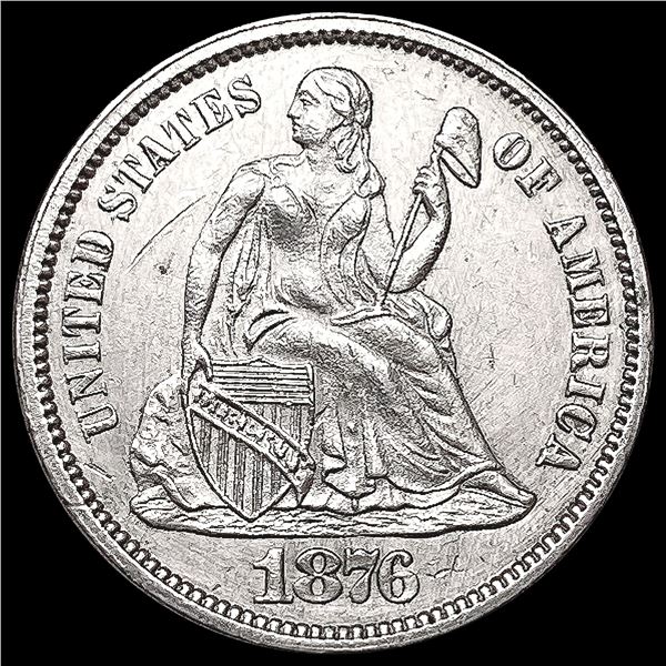 1876 Seated Liberty Dime UNCIRCULATED