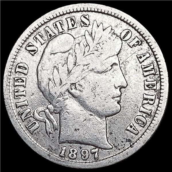 1897-S Barber Dime NICELY CIRCULATED
