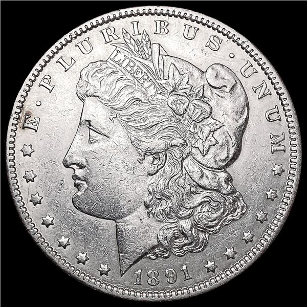 1891-CC Morgan Silver Dollar CLOSELY UNCIRCULATED