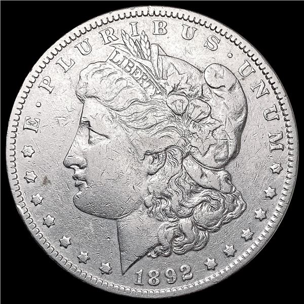 1892 Morgan Silver Dollar NEARLY UNCIRCULATED