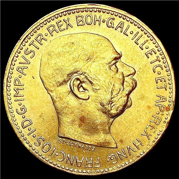 1915 Austria .196oz Gold 20 Corona UNCIRCULATED