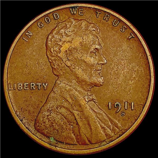 1911-S Wheat Cent CLOSELY UNCIRCULATED