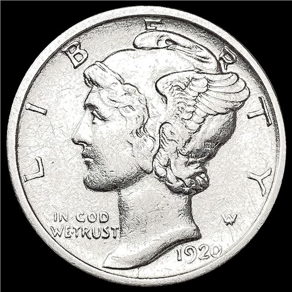 1920-D Mercury Dime CLOSELY UNCIRCULATED