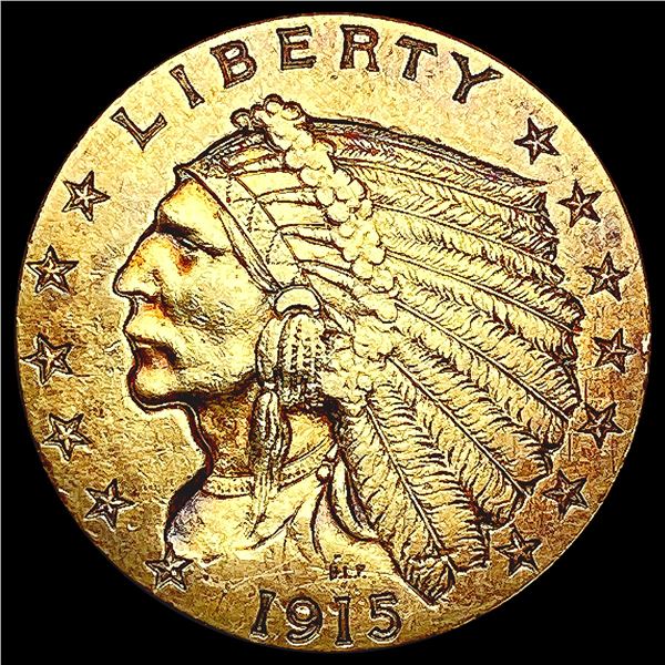 1915 $2.50 Gold Quarter Eagle CLOSELY UNCIRCULATED