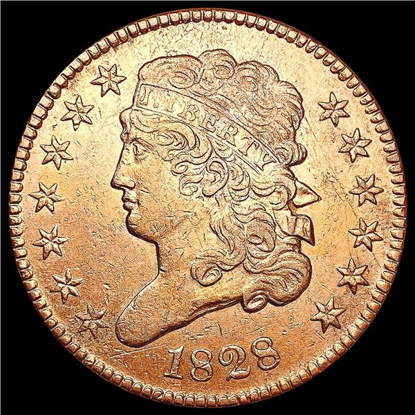 1828 RED Classic Head Half Cent UNCIRCULATED