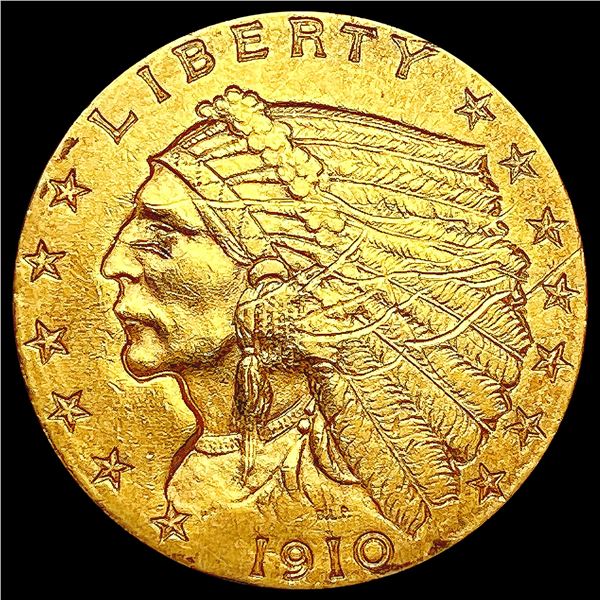 1910 $2.50 Gold Quarter Eagle UNCIRCULATED