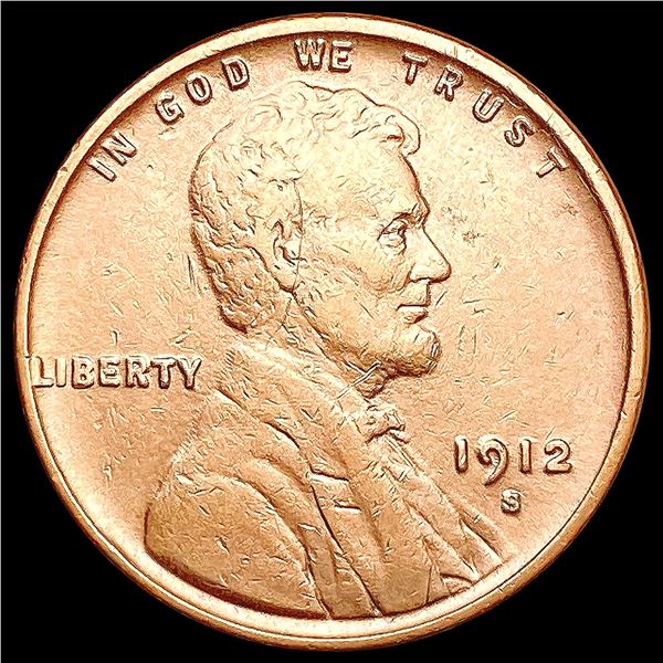1912-S RED Wheat Cent CHOICE BU