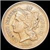 1865 Nickel Three Cent CLOSELY UNCIRCULATED