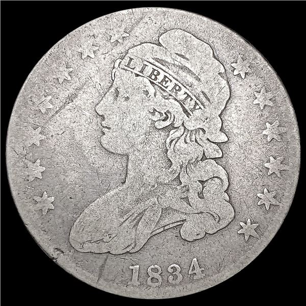 1834 Capped Bust Half Dollar NICELY CIRCULATED