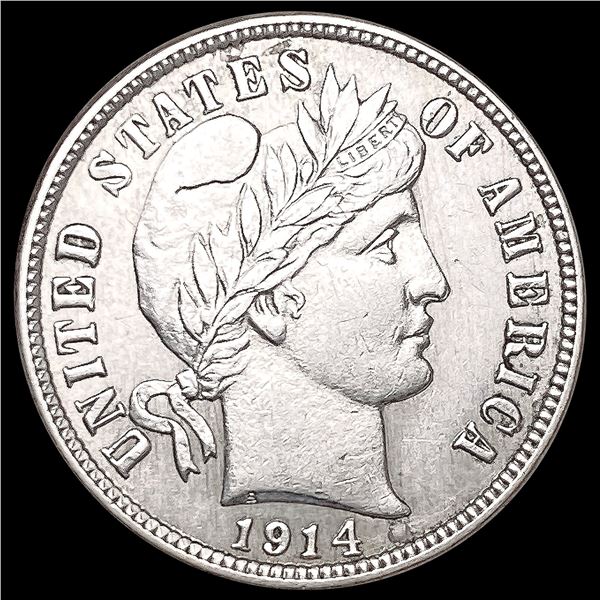 1914 Barber Dime UNCIRCULATED