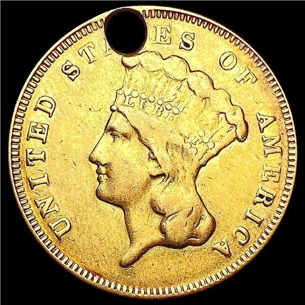 1878 $3 Gold Piece NICELY CIRCULATED