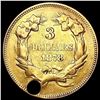 Image 2 : 1878 $3 Gold Piece NICELY CIRCULATED