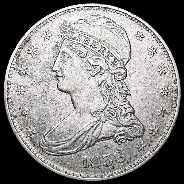 1838 Capped Bust Half Dollar CLOSELY UNCIRCULATED
