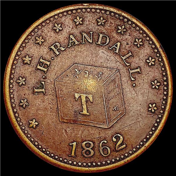 1862 Civil War Token CLOSELY UNCIRCULATED