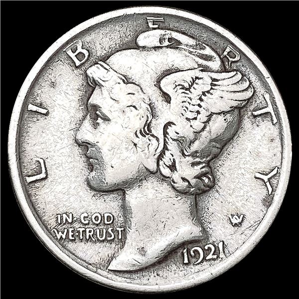 1921 Mercury Dime LIGHTLY CIRCULATED