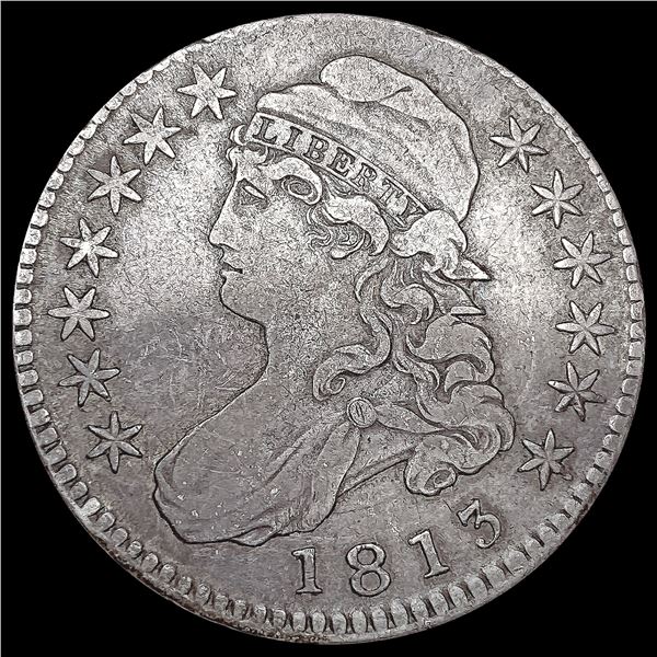 1813 Capped Bust Half Dollar LIGHTLY CIRCULATED