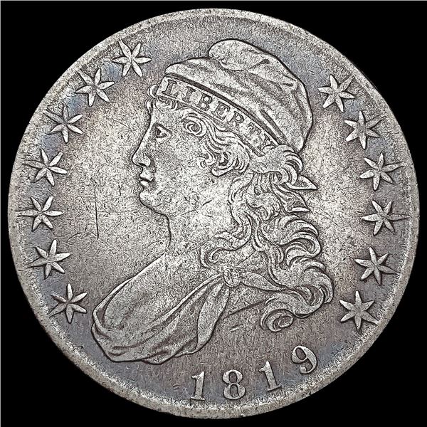 1819 Capped Bust Half Dollar LIGHTLY CIRCULATED