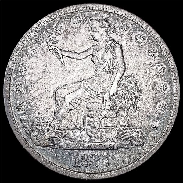 1877-S Silver Trade Dollar NEARLY UNCIRCULATED