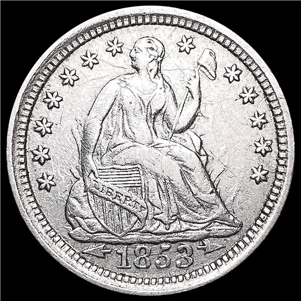 1853 Seated Liberty Half Dime CLOSELY UNCIRCULATED