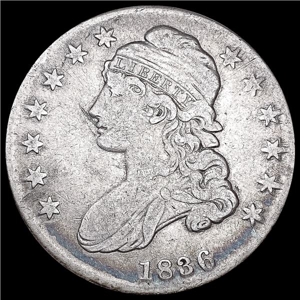 1836 Capped Bust Half Dollar LIGHTLY CIRCULATED
