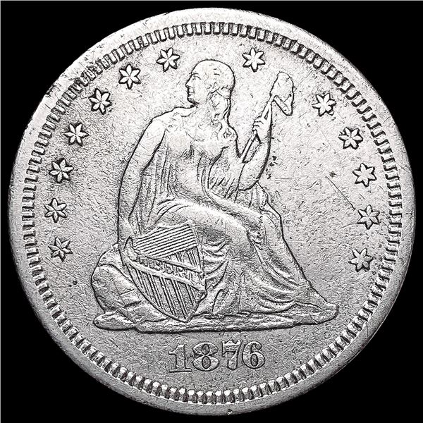 1876-S Seated Liberty Quarter CLOSELY UNCIRCULATED