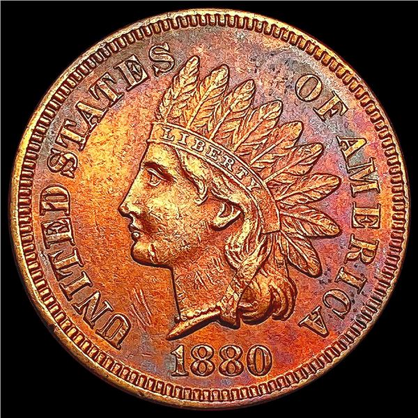 1880 RED Indian Head Cent UNCIRCULATED