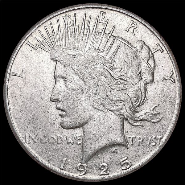 1925-S Silver Peace Dollar CLOSELY UNCIRCULATED