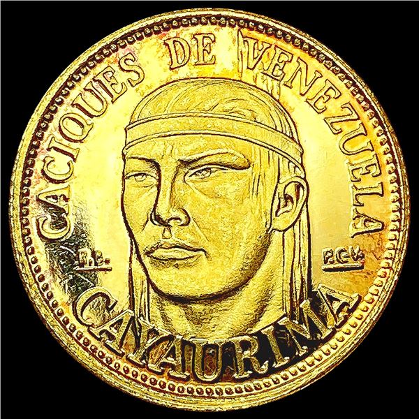 Venezuela Cayaurima 2.5gr Gold Coin UNCIRCULATED