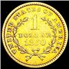 Image 2 : 1850 Rare Gold Dollar CLOSELY UNCIRCULATED