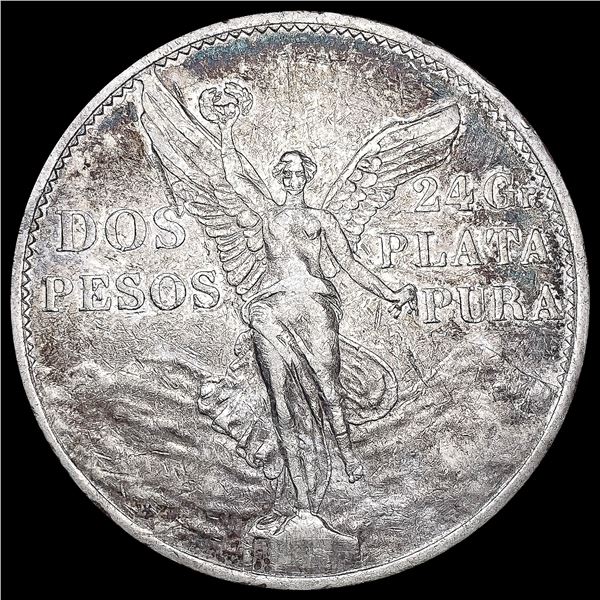1921 Mexico Silver 2 Pesos NICELY CIRCULATED