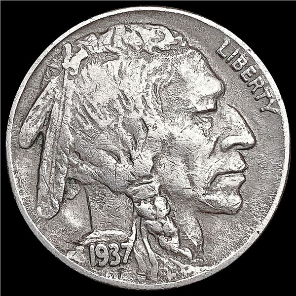 1937-S 3-Leg Buffalo Nickel NEARLY UNCIRCULATED