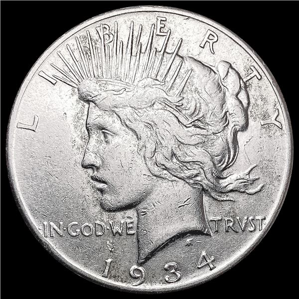 1934-S Silver Peace Dollar LIGHTLY CIRCULATED