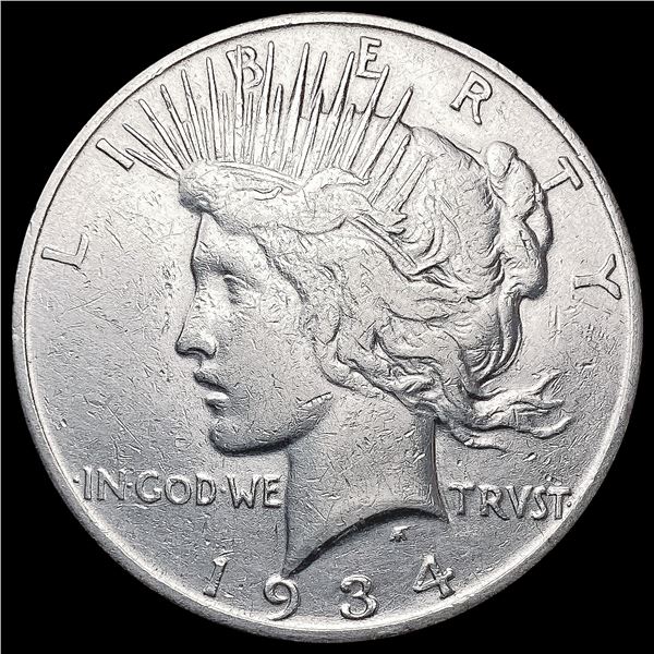 1934-S Silver Peace Dollar LIGHTLY CIRCULATED