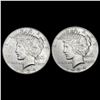 Image 1 : [2] 1934 Peace Silver Dollars CLOSELY UNCIRCULATED