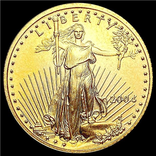 2004 US 1/10oz Gold $5 Eagle SUPERB GEM BU