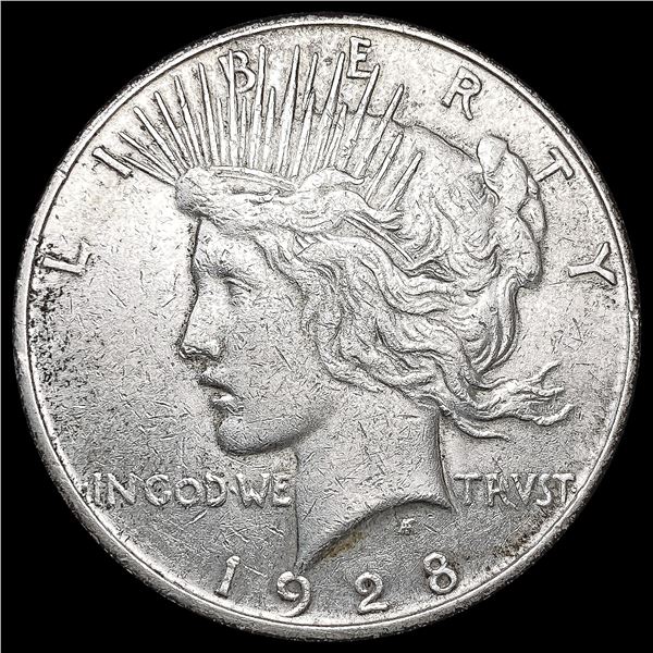 1928-S Silver Peace Dollar CLOSELY UNCIRCULATED