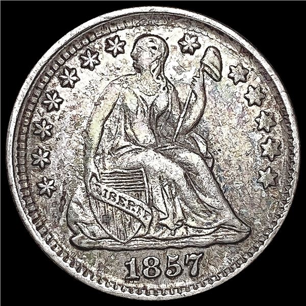 1857 Seated Liberty Half Dime CLOSELY UNCIRCULATED