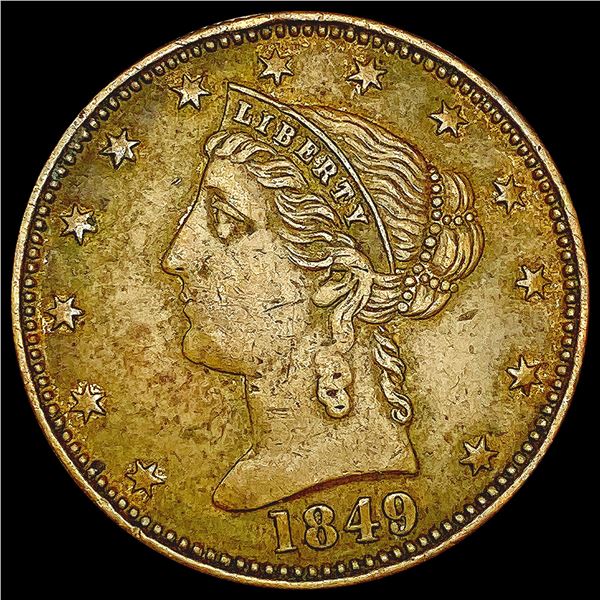 1849 California Gold Rush Token CLOSELY UNCIRCULAT