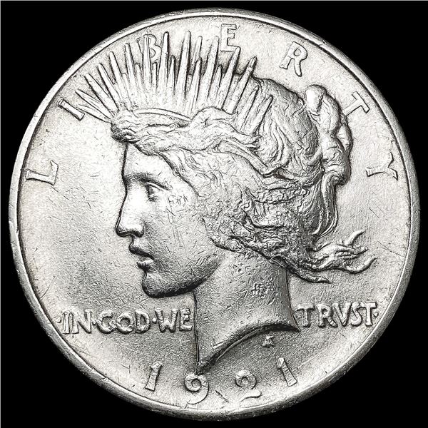 1921 Silver Peace Dollar NEARLY UNCIRCULATED