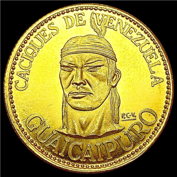 Venezuela Guaicaipuro 2.5gr Gold Coin CHOICE BU