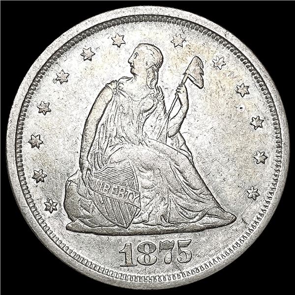 1875-S Twenty Cent Piece LIGHTLY CIRCULATED