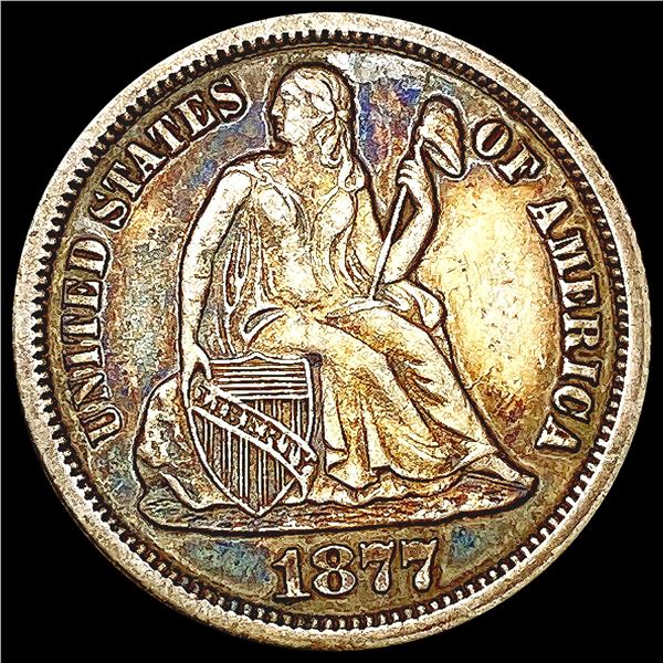 1877-CC Seated Liberty Dime CLOSELY UNCIRCULATED