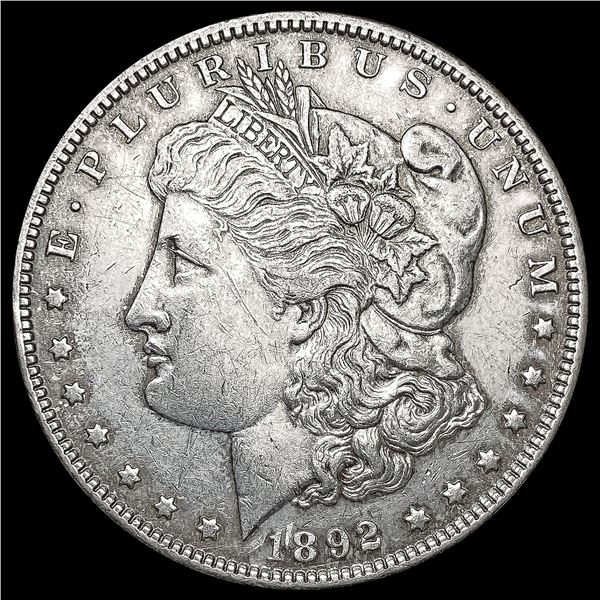 1892 Morgan Silver Dollar CLOSELY UNCIRCULATED