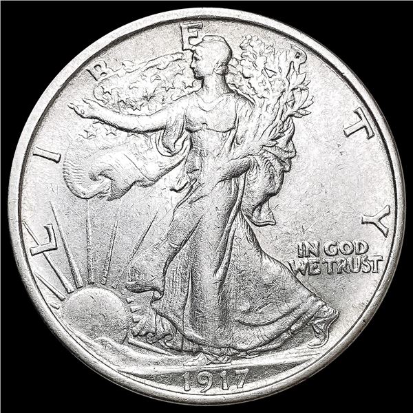 1917-S Walking Liberty Half Dollar CLOSELY UNCIRCU