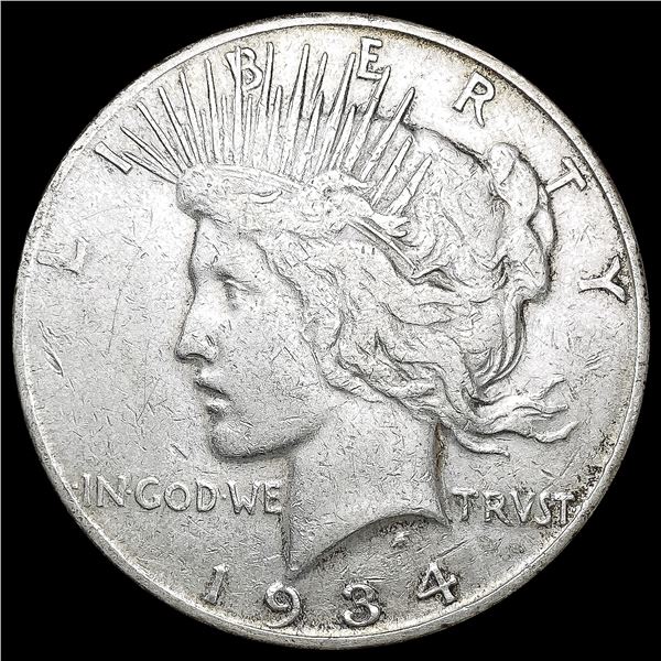 1934-S Silver Peace Dollar LIGHTLY CIRCULATED