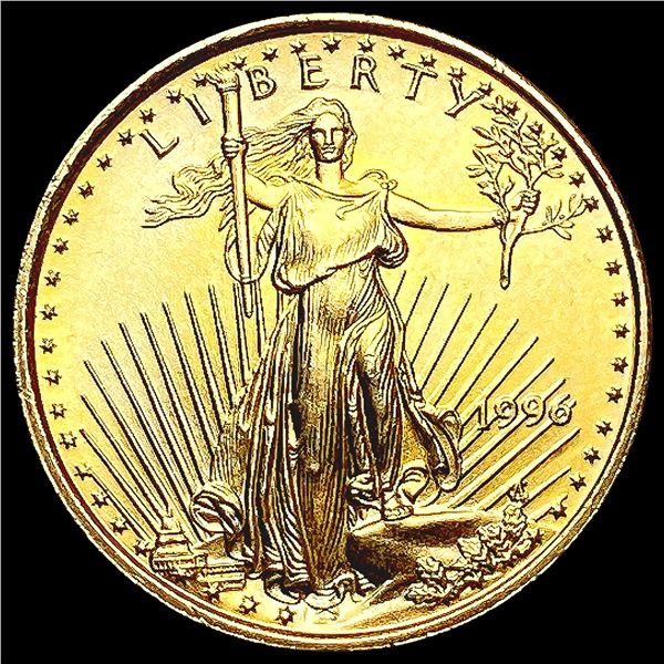 1996 US 1/10oz Gold $5 Eagle SUPERB GEM BU
