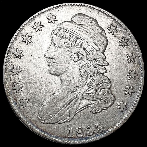 1835 O - 101 Capped Bust Half Dollar CLOSELY UNCIR